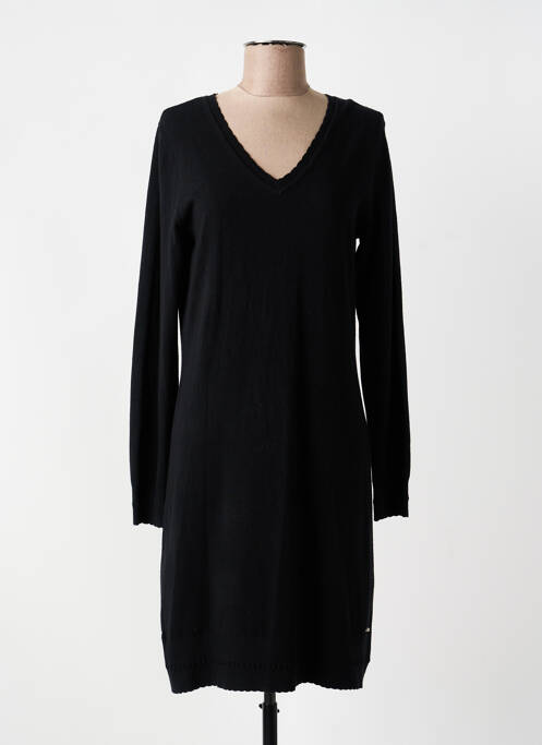 Robe pull resserrée sur le bas manches longues noir MD'M femme