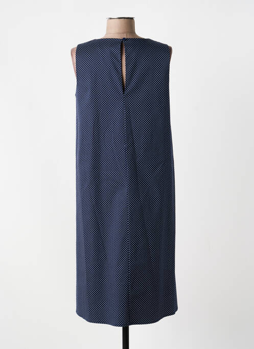 Robe mi-longue sans manche sans manche bleu ORTO BOTANICO femme