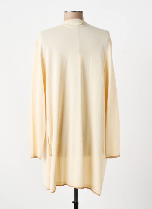 Gilet manches longues stretch beige MD'M femme
