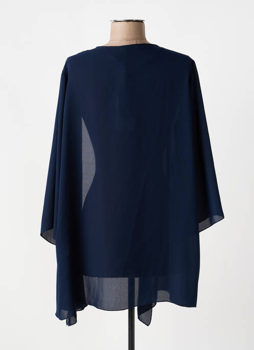 Gilet manches longues manches 3/4 bleu DIAMBRE femme