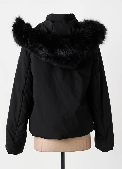 Doudoune poches a capuche noir MD'M femme