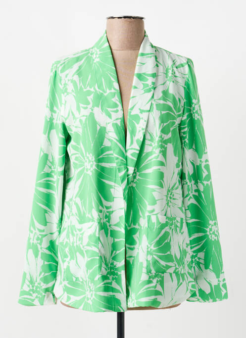 Blazer col châle vert MD'M femme