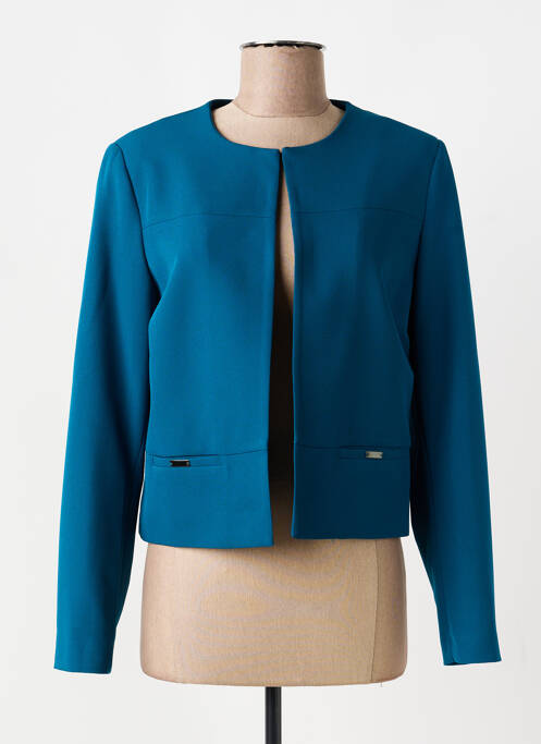 Veste chic tissage crêpe vert GREGORY PAT femme