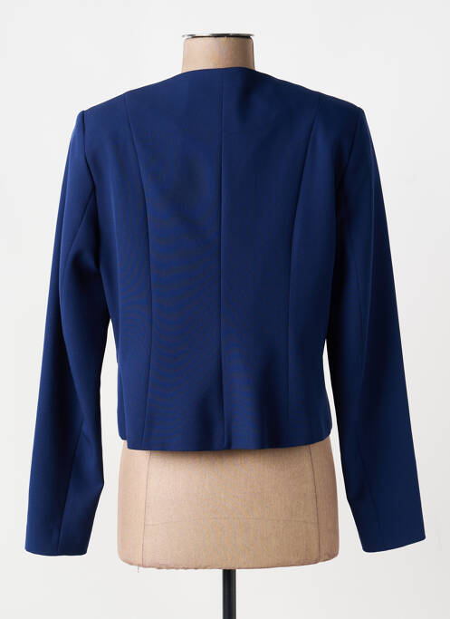 Veste chic tissage crêpe bleu GREGORY PAT femme