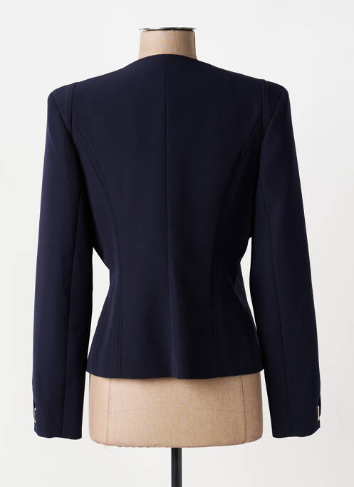 Veste chic col rond bleu EVA KAYAN femme