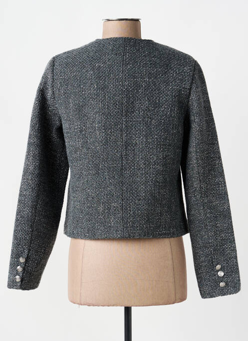 Veste chic fermeture boutonnée sur le devant gris JULIE GUERLANDE femme