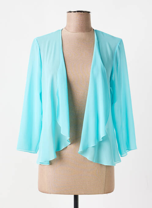 Gilet manches longues manches 3/4 bleu GREGORY PAT femme