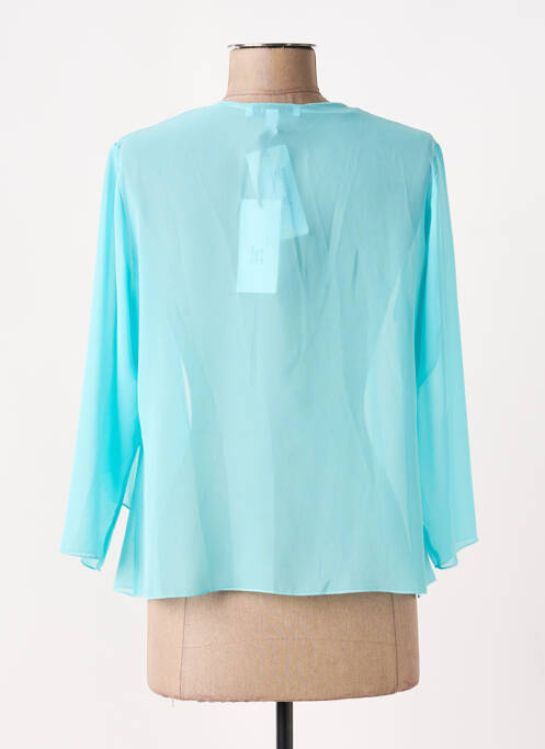 Gilet manches longues manches 3/4 bleu GREGORY PAT femme