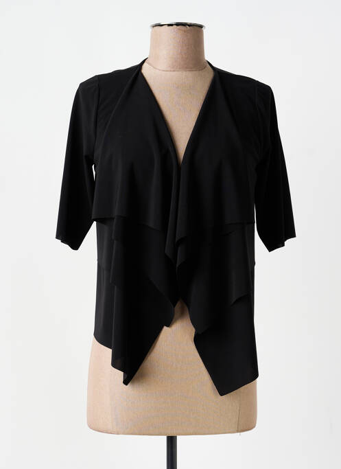 Veste chic col v noir ORTO BOTANICO femme