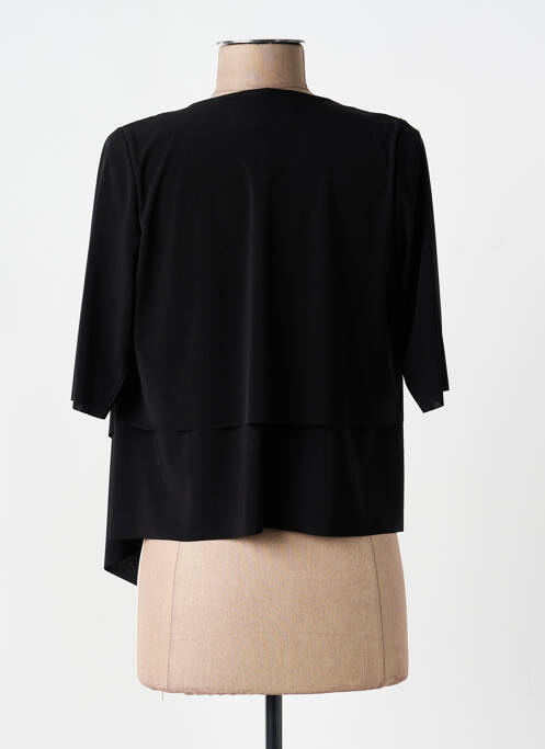 Veste chic col v noir ORTO BOTANICO femme