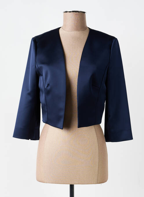 Boléro coupe cintrée bleu VERA MONT femme