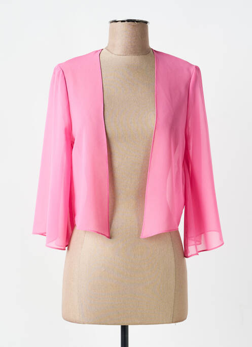 Gilet manches longues manches 3/4 rose VERA MONT femme