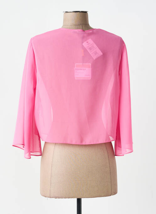 Gilet manches longues manches 3/4 rose VERA MONT femme