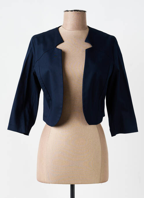 Boléro coupe cintrée bleu POUSSIERE D'ETOLE femme