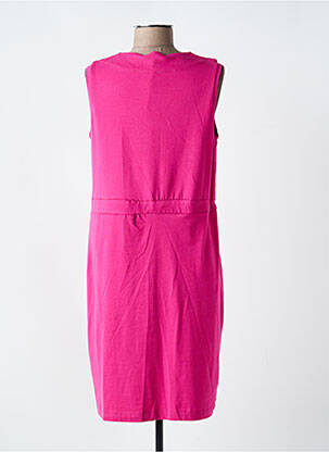 Robe mi-longue sans manche sans manche rose MD'M femme