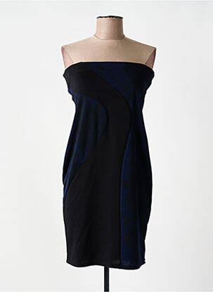 Robe courte sans manche sans manche bleu REVD'ELLE femme