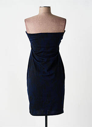 Robe courte sans manche sans manche bleu REVD'ELLE femme