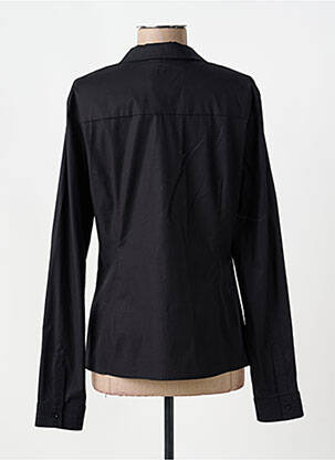 Chemisier coupe cintrée manches longues noir FRACOMINA femme