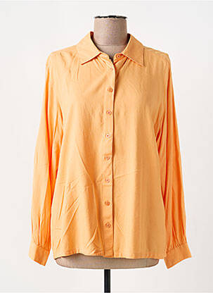 Chemisier coupe cintrée manches longues orange MD'M femme
