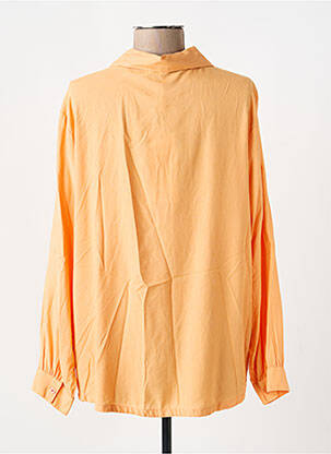 Chemisier coupe cintrée manches longues orange MD'M femme
