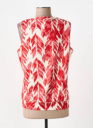 Top stretch sans manche rouge K-DESIGN femme