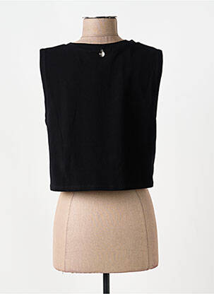 Top tissage jersey sans manche noir LOLITAS&L femme