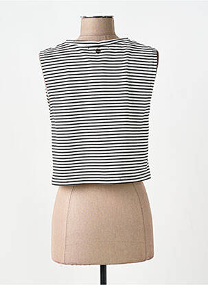 Top tissage jersey sans manche noir LOLITAS&L femme