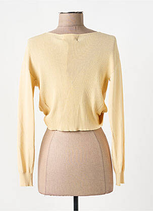 Pull col v manches longues beige YES.ZEE femme