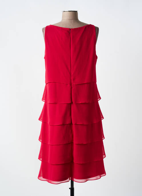 Robe mi-longue coupe fluide sans manche rouge VERA MONT femme