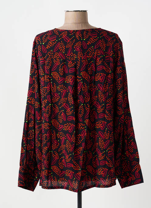 Blouse imprimé fantaisie manches longues rouge AGATHE & LOUISE femme