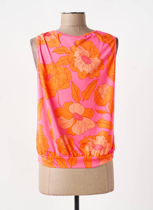 Top tissage jersey sans manche orange K-DESIGN femme