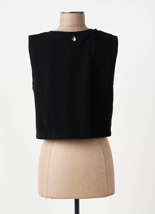 Top tissage jersey sans manche noir LOLITAS&L femme