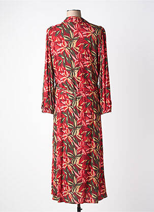 Robe longue manches longues manches longues rouge JULIE GUERLANDE femme