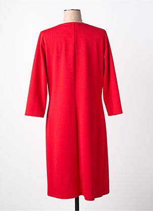 Robe mi-longue manches longues manches longues rouge GREGORY PAT femme