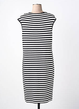 Robe mi-longue manches courtes manches courtes noir LOLITAS&L femme