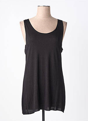 Débardeur stretch sans manche noir CRISTINA GAVIOLI femme