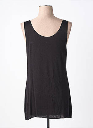 Débardeur stretch sans manche noir CRISTINA GAVIOLI femme