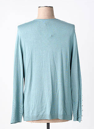 Pull coupe cintrée manches longues bleu MARBLE femme