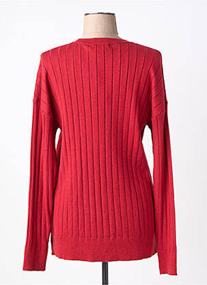 Pull coupe cintrée manches longues rouge YES.ZEE femme