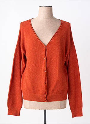 Gilet manches longues stretch marron SIGNE NATURE femme
