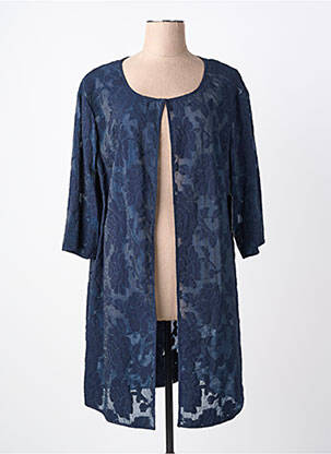 Veste casual col rond bleu VERA MONT femme