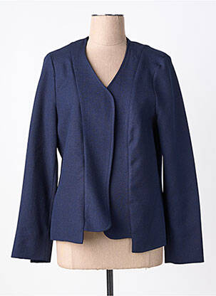 Veste casual coupe cintrée bleu FRANCE RIVOIRE femme