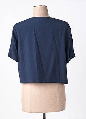 Veste casual col rond bleu DIANE LAURY femme