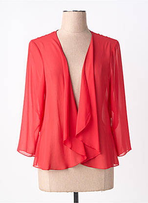 Veste casual manches longues rouge FRANCE RIVOIRE femme