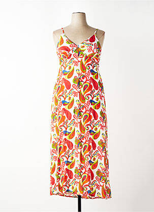 Robe longue coupe cintrée fines bretelles rouge AGATHE & LOUISE femme