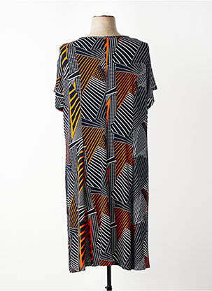 Robe mi-longue manches courtes manches courtes noir FRANCE RIVOIRE femme