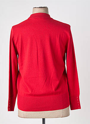 Pull coupe droite manches longues rouge RABE femme