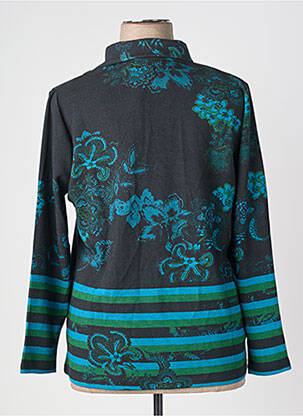 Pull coupe droite manches longues bleu AGATHE & LOUISE femme