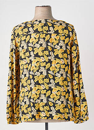 Blouse imprimé fantaisie manches longues jaune AGATHE & LOUISE femme