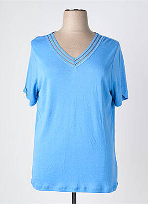 Top manches courtes manches courtes bleu DIANE LAURY femme